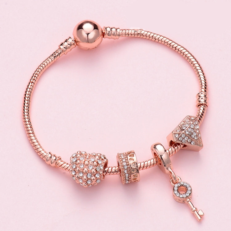 Women Rose Gold Beaded Bracelet, SL124 18cm, SL124 19cm, SL124 20cm, SL125 18cm, SL125 19cm, SL125 20cm, SL126 18cm, SL126 19cm, SL126 20cm, SL128 18cm, SL128 19cm, SL128 20cm, SL129 18cm, SL129 19cm, SL129 20cm, SL130 18cm, SL130 19cm, SL130 20cm     ...