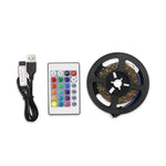 ไฟเส้น LED 16 สี พร้อมรีโมท ควบคุม RGB USB แถบไฟนีออนซิมโฟนี ตกแต่งแสงนุ่ม, 3m, 4m