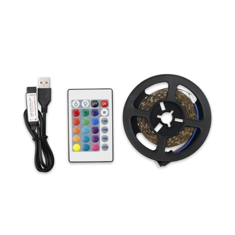ไฟเส้น LED 16 สี พร้อมรีโมท ควบคุม RGB USB แถบไฟนีออนซิมโฟนี ตกแต่งแสงนุ่ม, 3m, 4m