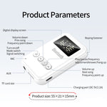 อะแดปเตอร์รับส่งบลูทูธ 5.0 2-in-1 สำหรับคอมพิวเตอร์ ลำโพง รถยนต์ FM สีขาว