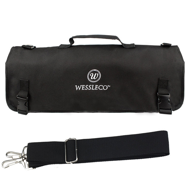 ถุงเก็บมีดเชฟ WESSLECO แบบม้วน สีดำ