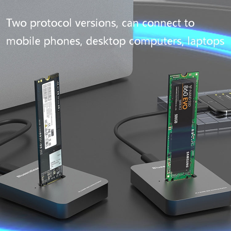 M.2 NGFF / NVME SSD แบบติดตั้งด้านล่าง USB3.1 สำหรับโน้ตบุ๊ก ฮาร์ดดิสก์ภายนอก, รุ่น: SD01 (M.2 SATA Protocol), SD02 (M.2 NVME Protocol)