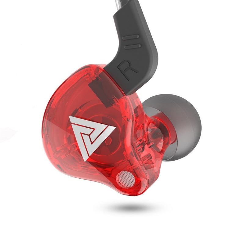 QKZ AK6 หูฟังสปอร์ตแบบมีสาย 3.5 มม. แบบใส่ในหู พร้อมซับวูฟเฟอร์ 2 ชิ้น, 2 คู่