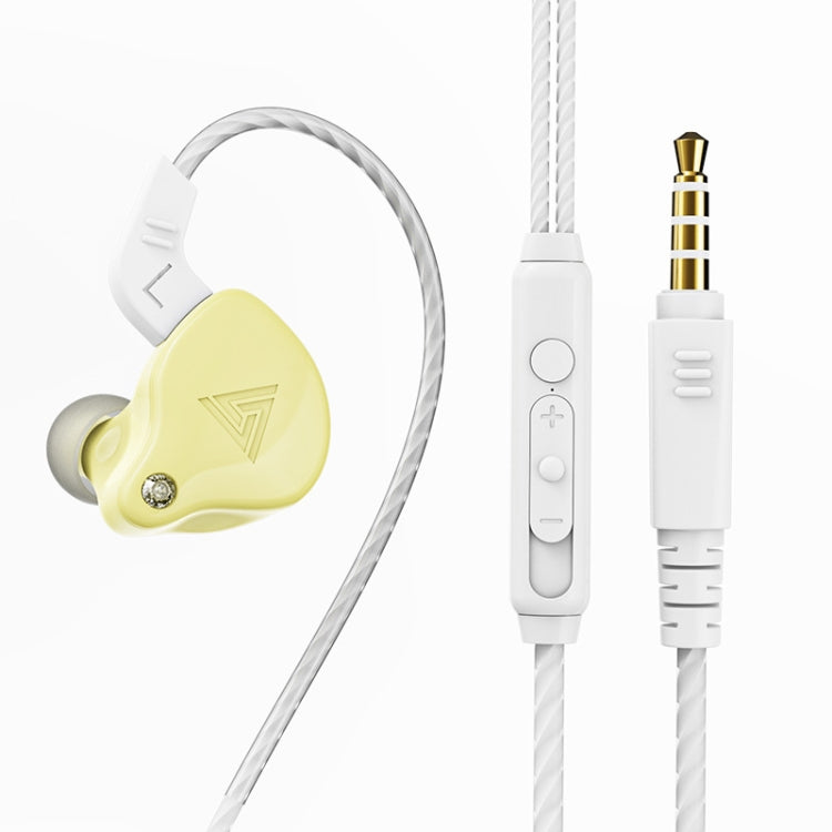 QKZ AK6 หูฟังสปอร์ตแบบมีสาย 3.5 มม. แบบใส่ในหู พร้อมซับวูฟเฟอร์ 2 ชิ้น, 2 คู่