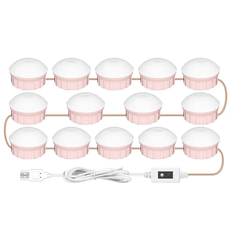 ไฟแต่งหน้า LED ไฟเติมความงามหน้ากระจก โคมไฟเซนเซอร์สแกนมือ, 2 หลอด, 6 หลอด, 10 หลอด, 14 หลอด