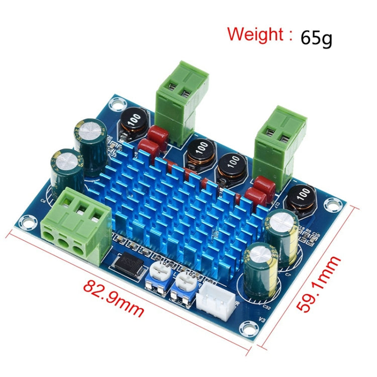 HW-447 แผงขยายกำลังขับดิจิตอล TPA3116D2 สำหรับชิ้นส่วนเฉพาะ 5-28V กำลังขับ 120W