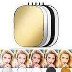 บอร์ดรีเฟลกเตอร์สตูดิโอถ่ายภาพพับได้ 5-in-1 ขนาด 90 x 120 ซม. สีเงิน / นุ่ม / ทอง / ขาว / ดำ, 5 in 1 90 x 120cm