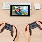 ด้ามจับซ้ายและขวาสำหรับเครื่องเล่นเกม Nintendo Switch IPLAY, HB-S004(แดง น้ำเงิน)