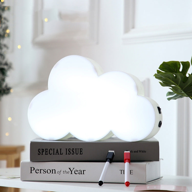 HS-007 กระดานข้อความลบได้ DIY ตัวอักษร LED รูปเมฆ ไฟสารภาพรัก สีขาว ดำ ชมพู น้ำเงิน
