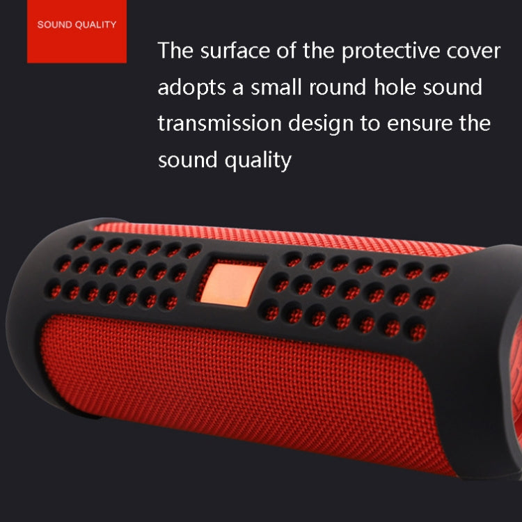 เคสซิลิโคนป้องกันลำโพงบลูทูธ JBA-F5 เป็นมิตรกับสิ่งแวดล้อมสำหรับ JBL Flip 5, สีดำ, แดง, น้ำเงินกรมท่า