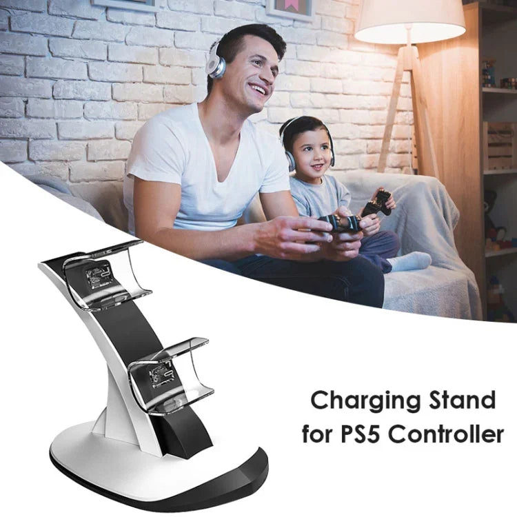 IPLAY HBP-314 ที่ชาร์จไร้สายบลูทูธสำหรับจอยจับสองที่นั่ง PS5, HBP-314