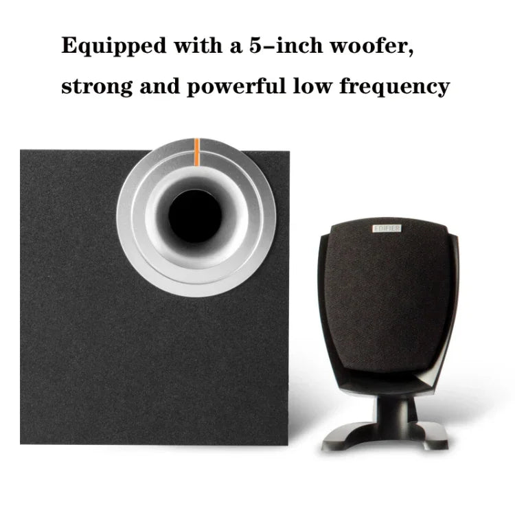 Edifier R201T06 Multimedia Computer Speakers, US Plug, R201T06 Black