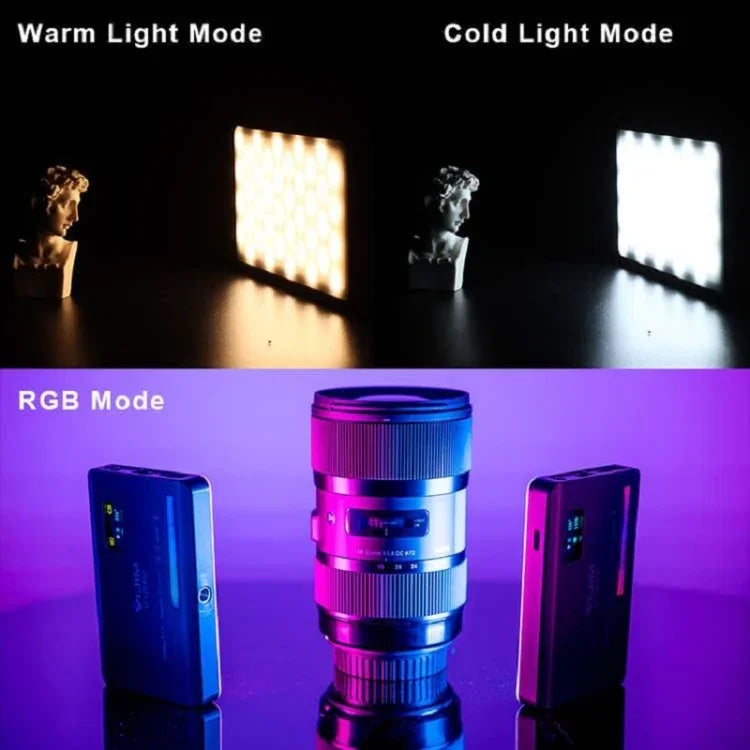 ไฟถ่ายภาพขนาดเล็ก Ulanzi VL120 RGB สีเต็มรูปแบบสำหรับกล้อง SLR, VL120 RGB