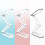โคมไฟตั้งโต๊ะ LED YAGE T125 USB พับได้ สำหรับอ่านหนังสือ ป้องกันสายตา สีขาวเซรามิก, ขาวน้ำเงิน, ขาวชมพู