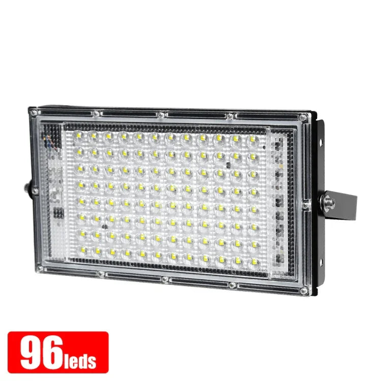 ไฟสปอตไลท์ LED กันน้ำสำหรับสวนกลางแจ้ง ไฟไซต์งานก่อสร้าง, สเปค:, 100W 96 หลอด (แสงขาวเย็น)