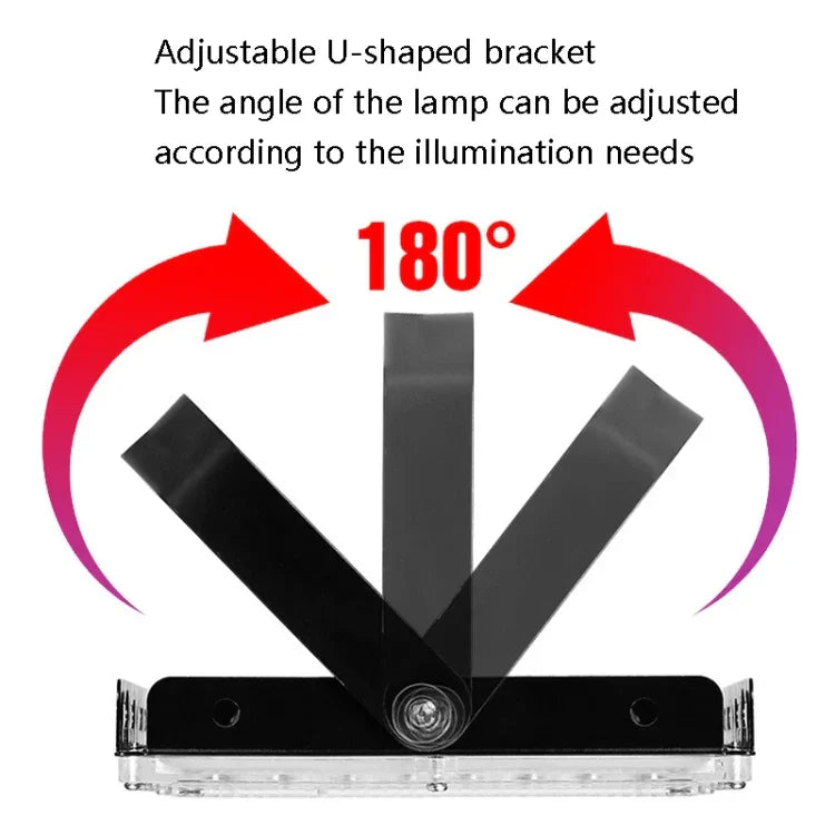 ไฟสปอตไลท์ LED กันน้ำสำหรับสวนกลางแจ้ง ไฟไซต์งานก่อสร้าง, สเปค:, 100W 96 หลอด (แสงขาวเย็น)