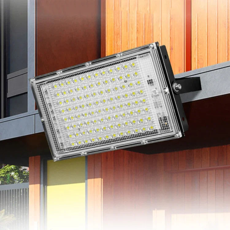 ไฟสปอตไลท์ LED กันน้ำสำหรับสวนกลางแจ้ง ไฟไซต์งานก่อสร้าง, สเปค:, 100W 96 หลอด (แสงขาวเย็น)