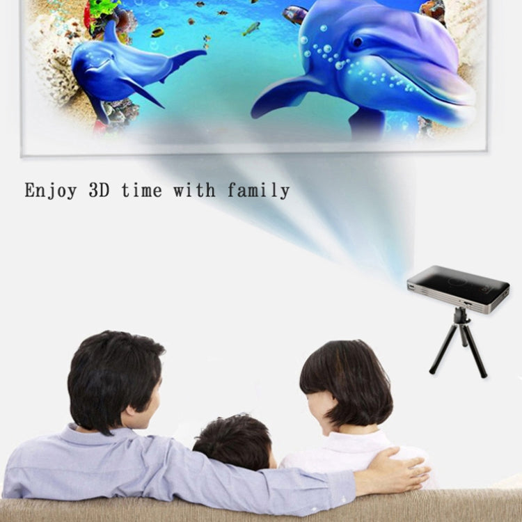 C6 โปรเจคเตอร์ DLP HD มินิอัจฉริยะระบบ Android 1G+8G โปรเจคเตอร์มือถือพกพาในบ้าน ปลั๊ก US (สีดำ), ปลั๊ก EU (สีดำ), ปลั๊ก UK (สีดำ), ปลั๊ก AU (สีดำ), ปลั๊ก US (สีขาว), ปลั๊ก AU (สีขาว)