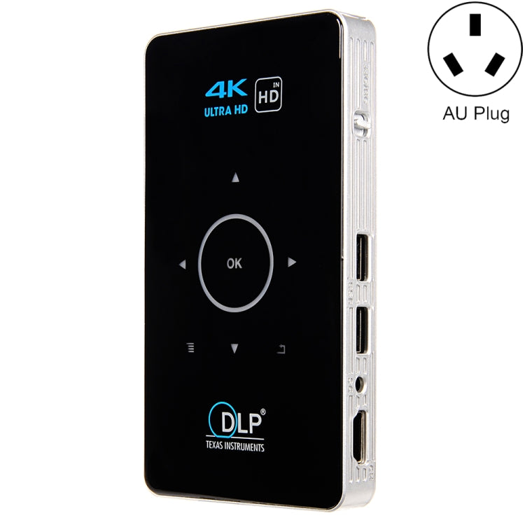 C6 โปรเจคเตอร์ DLP HD มินิอัจฉริยะระบบ Android 1G+8G โปรเจคเตอร์มือถือพกพาในบ้าน ปลั๊ก US (สีดำ), ปลั๊ก EU (สีดำ), ปลั๊ก UK (สีดำ), ปลั๊ก AU (สีดำ), ปลั๊ก US (สีขาว), ปลั๊ก AU (สีขาว)