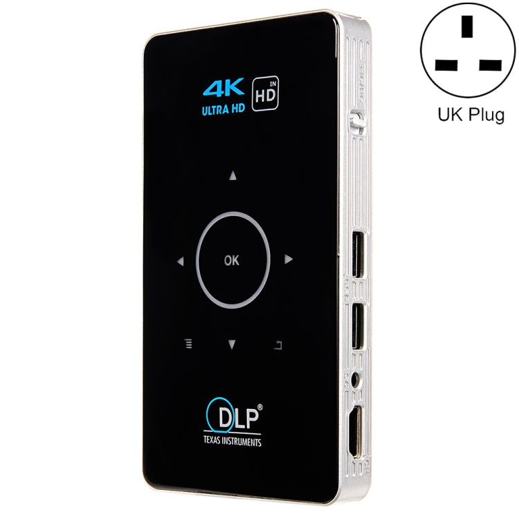C6 โปรเจคเตอร์ DLP HD มินิสมาร์ท Android 2GB+32GB โปรเจคเตอร์ไร้สาย ปลั๊ก US (สีดำ), ปลั๊ก EU (สีดำ), ปลั๊ก UK (สีดำ), ปลั๊ก AU (สีดำ), ปลั๊ก US (สีขาว), ปลั๊ก UK (สีขาว), ปลั๊ก AU (สีขาว)
