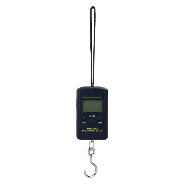 เครื่องชั่งดิจิทัลขนาดเล็ก 10g สำหรับตกปลา แบบพกพา เครื่องชั่งแขวนอิเล็กทรอนิกส์สำหรับครัว ความจุ 40kg, 40kg ไม่มีไฟหลัง, 40kg มีไฟหลัง