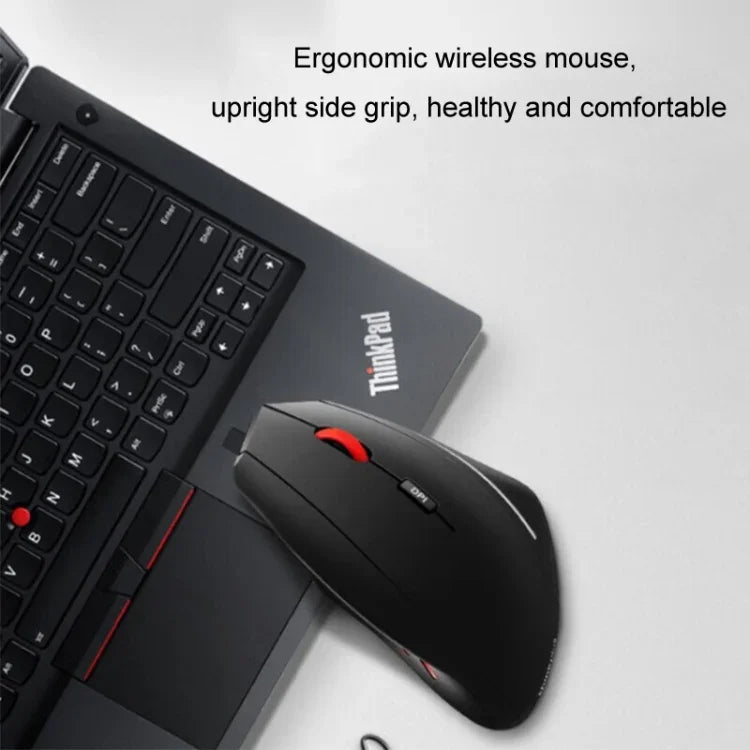 Lenovo Thinkbook เมาส์ไร้สายออกแบบตามหลักสรีรศาสตร์ จับข้างมือได้ดี รุ่น Side Grip Mice