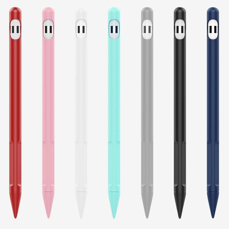 ชุด 2 ชิ้น ปากกาสไตลัส 4 ใน 1 ซิลิโคนป้องกัน + ชุดสายคล้องกันหาย สำหรับ Apple Pencil 1, สีขาวหยก, สีดำหมึก, สีเขียวมิ้นท์, สีชมพูสดชื่น, สีแดง, สีน้ำเงินเที่ยงคืน, สีเทาธุรกิจ