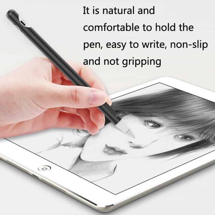 ชุด 2 ชิ้น ปากกาสไตลัส 4 ใน 1 ซิลิโคนป้องกัน + ชุดสายคล้องกันหาย สำหรับ Apple Pencil 1, สีขาวหยก, สีดำหมึก, สีเขียวมิ้นท์, สีชมพูสดชื่น, สีแดง, สีน้ำเงินเที่ยงคืน, สีเทาธุรกิจ