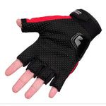 ถุงมือปั่นจักรยาน PRO-BIKER PRO01C ถุงมือมอเตอร์ไซค์กันตก ป้องกันความปลอดภัย แบบครึ่งนิ้ว, M, L, XL, XXL