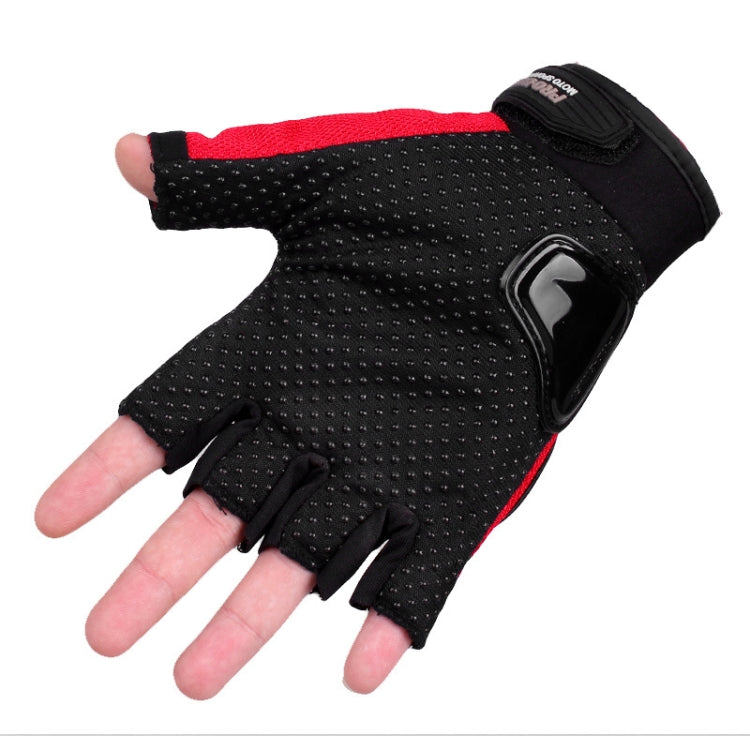 ถุงมือปั่นจักรยาน PRO-BIKER PRO01C ถุงมือมอเตอร์ไซค์กันตก ป้องกันความปลอดภัย แบบครึ่งนิ้ว, M, L, XL, XXL