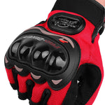 ถุงมือปั่นจักรยาน PRO-BIKER PRO01C ถุงมือมอเตอร์ไซค์กันตก ป้องกันความปลอดภัย แบบครึ่งนิ้ว, M, L, XL, XXL
