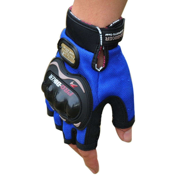 ถุงมือปั่นจักรยาน PRO-BIKER PRO01C ถุงมือมอเตอร์ไซค์กันตก ป้องกันความปลอดภัย แบบครึ่งนิ้ว, M, L, XL, XXL
