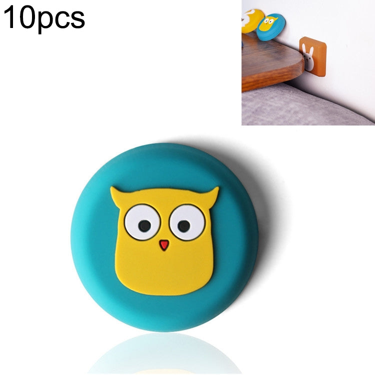แผ่นกันกระแทกซิลิโคนสำหรับมือจับประตู 10 ชิ้น