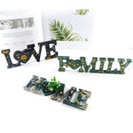 แม่พิมพ์ซิลิโคนตัวอักษรเรซิ่นคริสตัล DIY แม่พิมพ์ตัวอักษรลบ MD3300_LOVE, แม่พิมพ์ตัวอักษรลบ MD3301_HOME, แม่พิมพ์ตัวอักษรลบ MD3302_Family, แม่พิมพ์ตัวอักษรบวก MD3313_LOVE, แม่พิมพ์ตัวอักษรบวก MD3314_HOME, แม่พิมพ์ตัวอักษรบวก MD3315_FAMILY