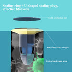 ฝาปิดระบายกลิ่นท่อระบายน้ำในห้องน้ำ ป้องกันแมลงสาบและแมลง, สีขาว, สีเขียว, สีชมพู, สีน้ำเงิน