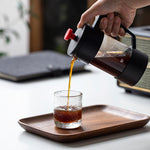 หม้อต้มกาแฟแบบกดกรองฝรั่งเศสสำหรับใช้ในบ้าน แก้วชา ขนาด 350 มล., 600 มล., 1000 มล.