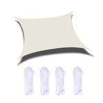 ผ้าใบกันแดดกันน้ำสำหรับสวนกลางแจ้ง ป้องกันรังสี UV ขนาด: 4m x 4m, 4m x 4m