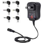 อะแดปเตอร์จ่ายไฟสวิตช์ปรับแรงดันไฟฟ้า C5 3-12V 12W พร้อมหัว DC, ปลั๊ก US, ปลั๊ก UK, ปลั๊ก EU