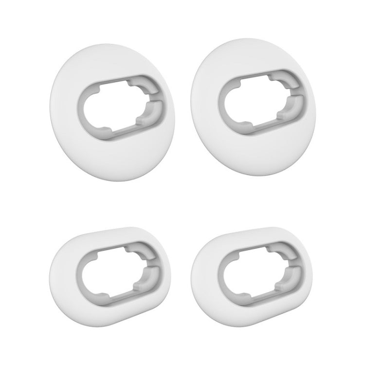 2 ชุด ฝาครอบจุกหูฟังซิลิโคนสำหรับหูฟังบลูทูธ Samsung Galaxy Buds Live, สีดำ 2 คู่, สีแดง 2 คู่, สีน้ำตาล 2 คู่, สีขาว 2 คู่