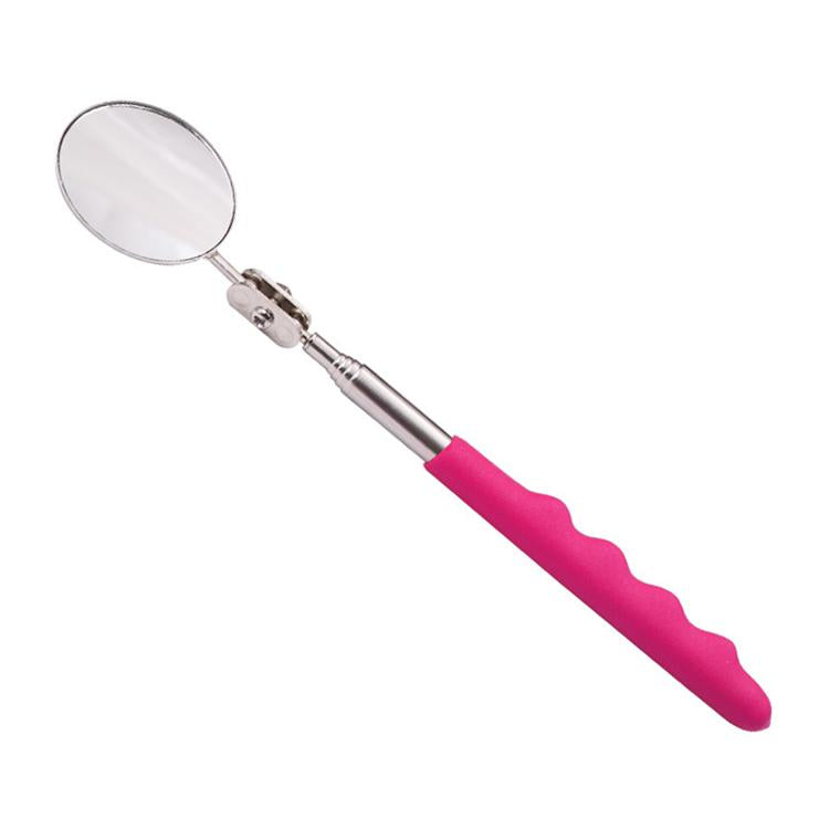 Car Repair Detection Mirror Universal Folding Telescopic Mirror Welding Chassis Inspection Mirror, Silver 50mm, Silver 30mm, Black Handle 50mm, Red Handle 50mm, Purple Handle 50mm, Pink Handle 50mm