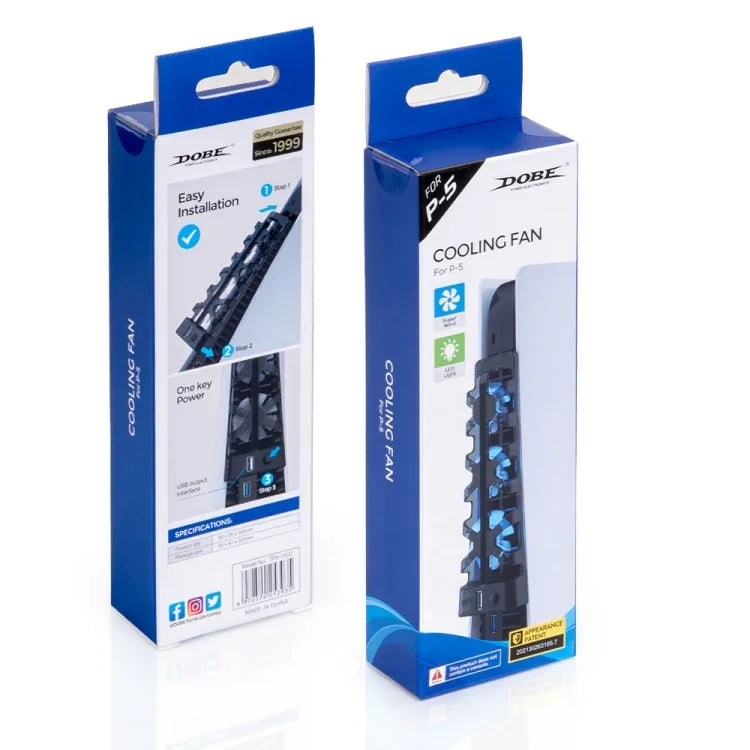 DOBE TP5-1523 พัดลมระบายความร้อน Blu-Ray ด้านหลังสำหรับ PS5, TP5-1523