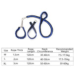 สายจูงสุนัขแบบถัก สายจูงกันระเบิดสำหรับสัตว์เลี้ยง, ขนาด:, M, L, XL