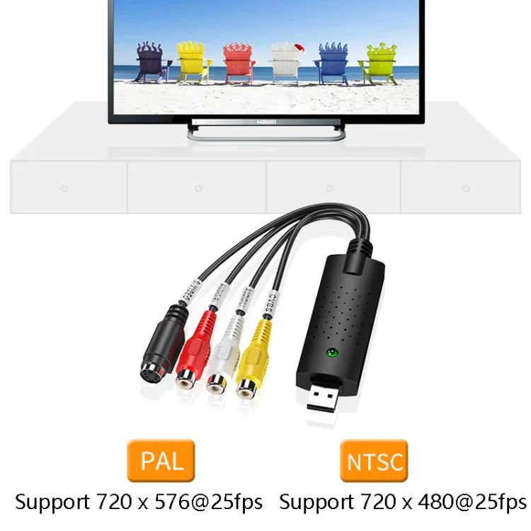 HW-1401 การ์ดจับภาพวิดีโอ USB การ์ดจับภาพ USB ชิป ms2100