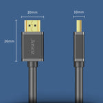 สาย HDMI 4K ความละเอียดสูง Jasoz สำหรับโปรเจคเตอร์และคอมพิวเตอร์ แกนทองแดงบริสุทธิ์, ความยาวสาย: 0.5m, 1m, 1.5m, 2m, 3m, 5m, 8m, 10m, 12m, 15m, 20m