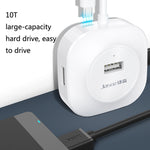 Jasoz HUB USB2.0 ความเร็วสูง 4 พอร์ต 1 ถึง 4, สีดำ 0.3m, 0.5m, 1.2m, สีขาว 0.3m, 0.5m, 1.2m