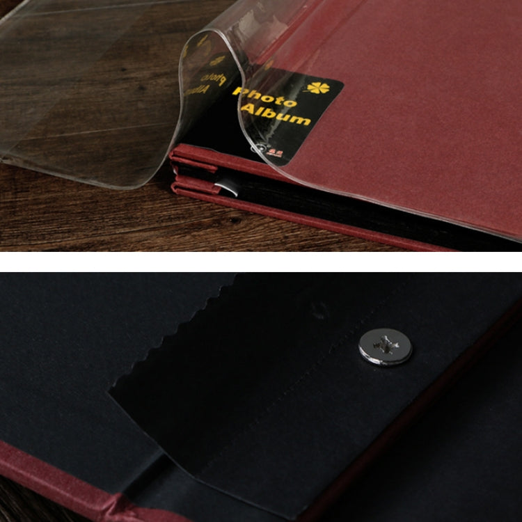 12 inch Suede Handmade DIY Pasted Film Photo Album, Black Gilt, Red Dust Family, Persian Blue, Premium Grey Coffee, Golden Year