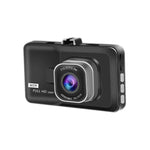 เครื่องบันทึกวิดีโอหน้ารถมุมกว้าง HD 1080P ขนาด 3.0 นิ้ว พร้อมภาพถอยหลัง, ความละเอียดปกติ บันทึกเดี่ยว (สีดำ)