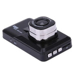 เครื่องบันทึกวิดีโอหน้ารถมุมกว้าง HD 1080P ขนาด 3.0 นิ้ว พร้อมภาพถอยหลัง, ความละเอียดปกติ บันทึกเดี่ยว (สีดำ)