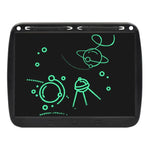 แท็บเล็ตชาร์จไฟ 15 นิ้ว กระดานเขียนคู่สำหรับวาดภาพและส่งข้อความ LCD สำหรับเด็ก, เส้นโมโนโครม (สีน้ำเงิน), เส้นโมโนโครม (สีชมพู), เส้นโมโนโครม (สีดำ), เส้นสีสันสดใส (สีน้ำเงิน), เส้นสีสันสดใส (สีชมพู), เส้นสีสันสดใส (สีดำ)