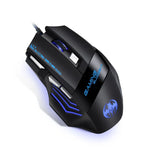 เมาส์เกม GAMING BLOODBAT GM02 แบบมีสาย USB 7 ปุ่ม พร้อมไฟดิจิทัลและเซ็นเซอร์ออปโตอิเล็กทรอนิกส์